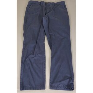 Amazon Essentials Pants Men's 40x34 Straight Fit Khaki Blue‎ Cotton Blend